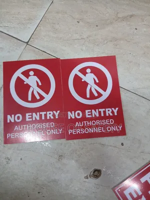 Red Fire Safety Signages A4