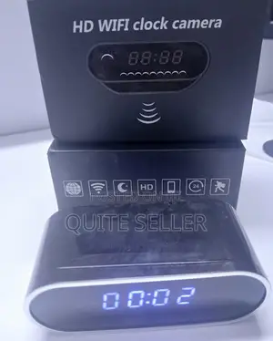 New Wifi Clock Hidden Spy Camera With Remote Phone Access