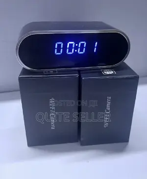 Clock Hidden Spy Camera With Remote Phone Access - Durable Material