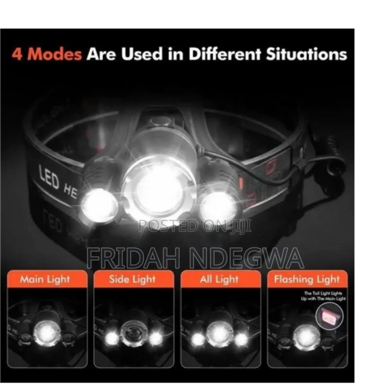 Rechargeable Headlamp, Bright Waterproof Led Headlight Flashlight
