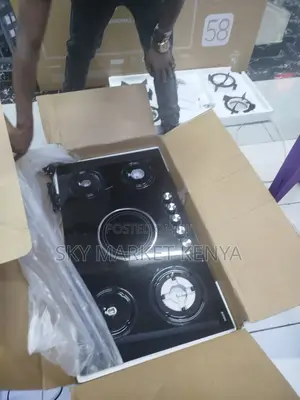 Bolesi Built in Hob Cooker 4 Gas 1 Ceramic Burner