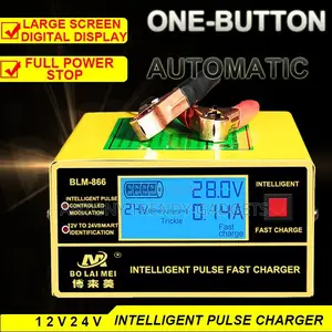 Bolaimei Automatic 12v/24v Battery Charger For Cars & Motorcycles