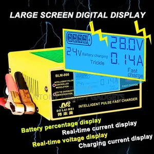 Bolaimei Automatic 12v/24v Battery Charger For Cars & Motorcycles
