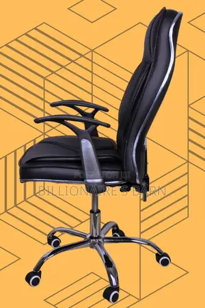 Executive Leather Office Chair | Quiet-Roll Lumbar Support