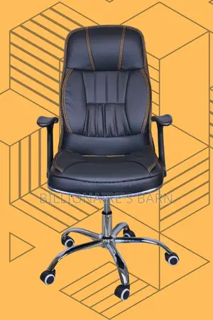 Executive Leather Office Chair | Quiet-Roll Lumbar Support