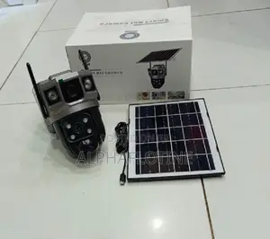 Outdoor 4mp Dual Lensptz Solar Camera Outdoor v-380 Solar 4g Supported