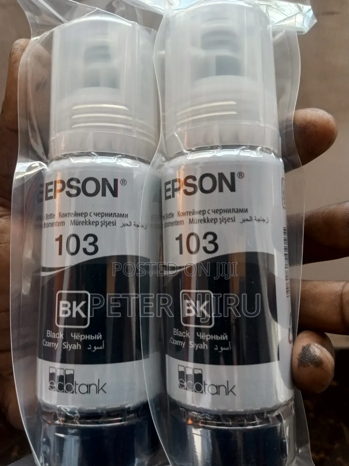 Epson 103 Inks Black for L3260/L5290 Printers Available