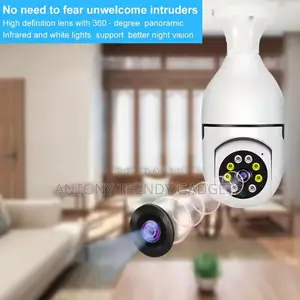 Wireless Smart Home Bulb Camera 360° Cctv Ip Camera E27