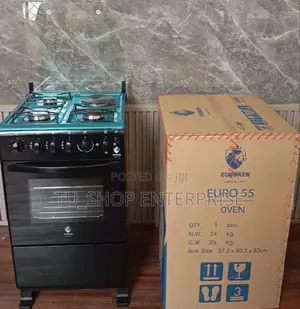 50×55 Euroken 3+1 Standing Cooker With Electric Oven Cooker