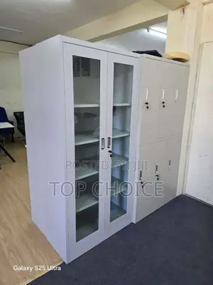 Lockable Fully Glass Cabinet