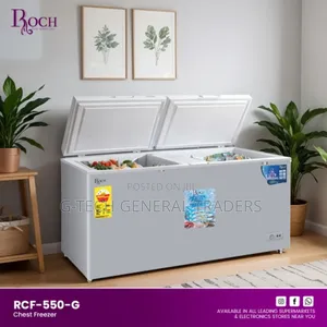 Roch Rcf-550-g Double Door Flip Door 455l Chest Freezer