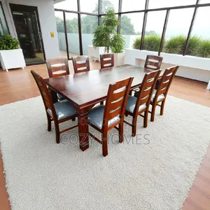 Dining Table an Artisanal 8 Seater All Wooden Dining Table