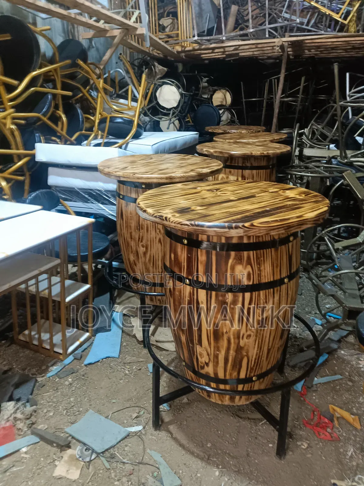 Barrel Bar Tables, Round
