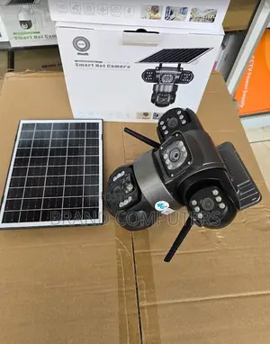 V380 Pro Solar-Powered Outdoor Security Camera Triple Lens Solar Wifi