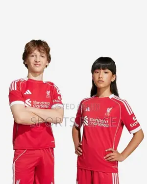 New Liverpool Adidas Kid's Jerseys 2025-26 Kits