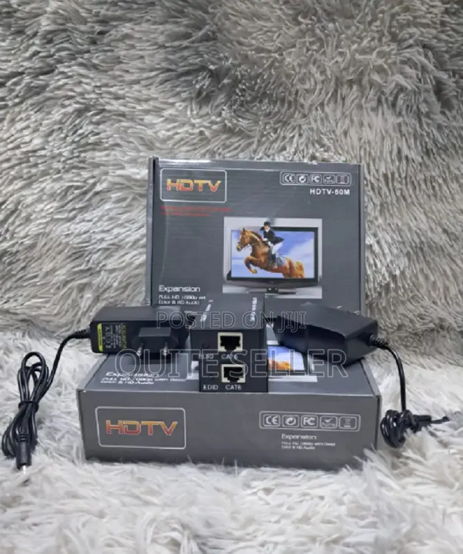 60m Hdmi Extender Repeater Transmitter + Receiver Cat5 /Cat6 60 Meters