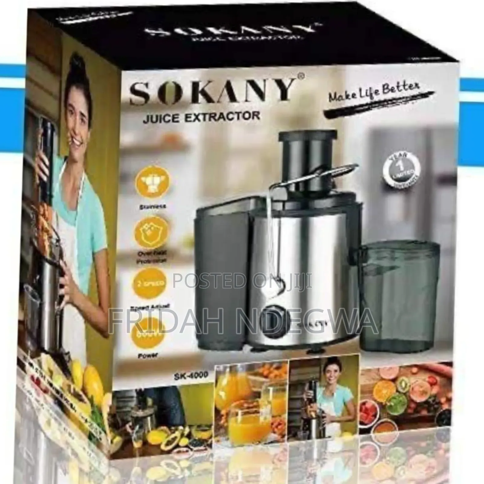 *800 Watts Sokany Juicer*