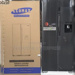 Ecomax 454 Litres Dark Silver Side by Side With Dispenser Dark Silver,