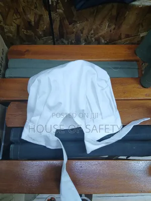 White Chef Hats With Back Straps