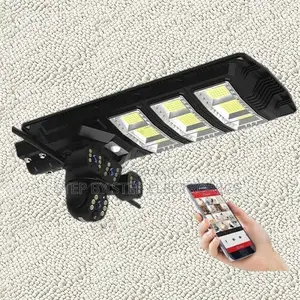 Advanced Night Vision 450w Solar Street Light With 12mp 4g PTZ Camera