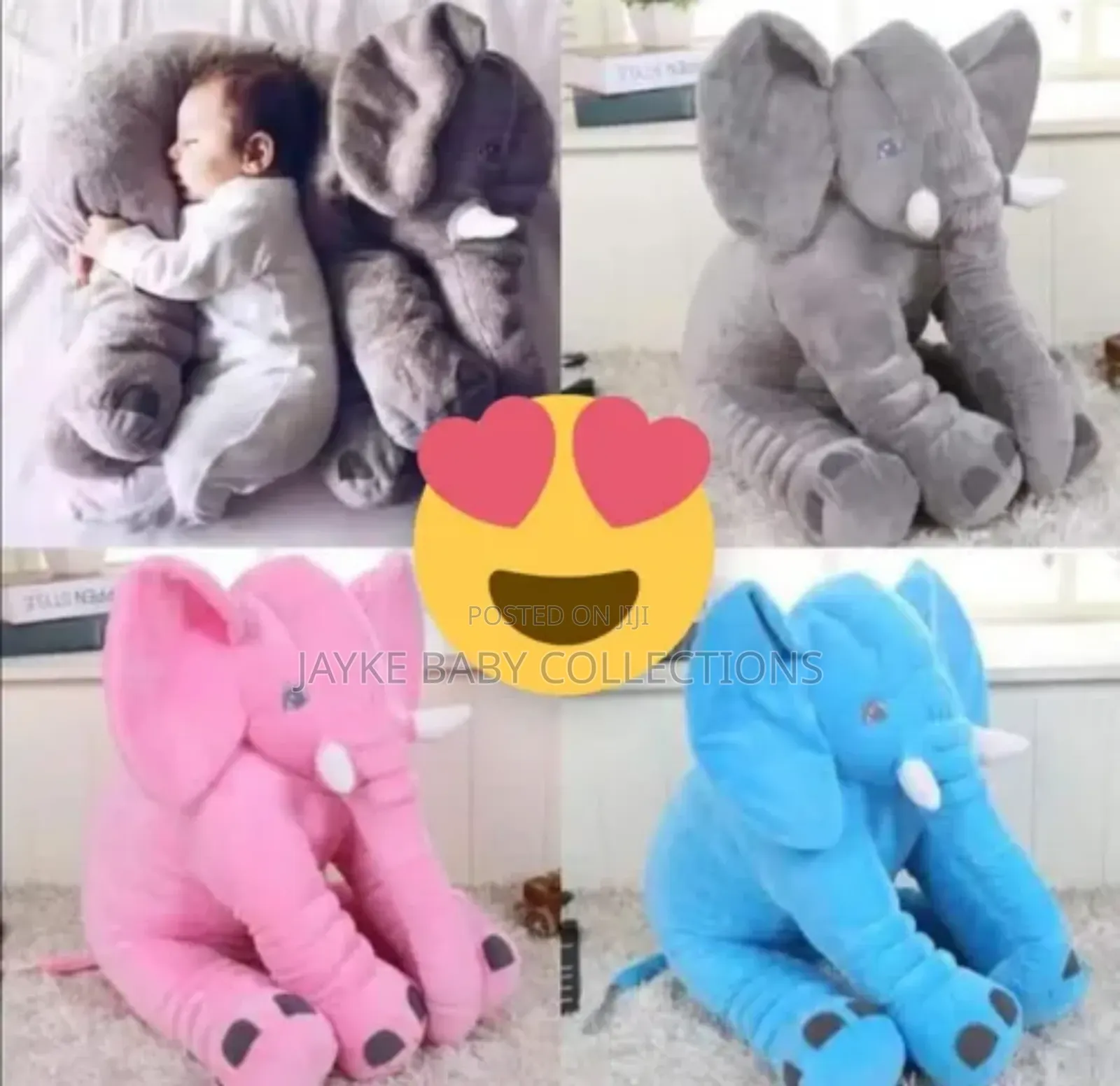 Soft Elephant Plush Toy for Kids Nursery