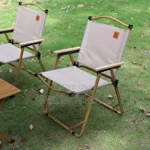 Foldable Camping Chair With Armrest.