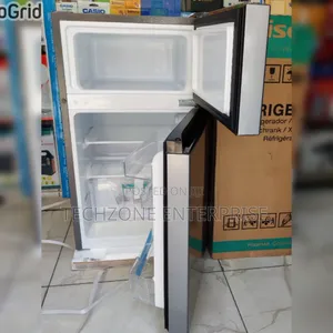 Hisense 91l Double Door Fridge Ref091dr, Silver Refrigerator 