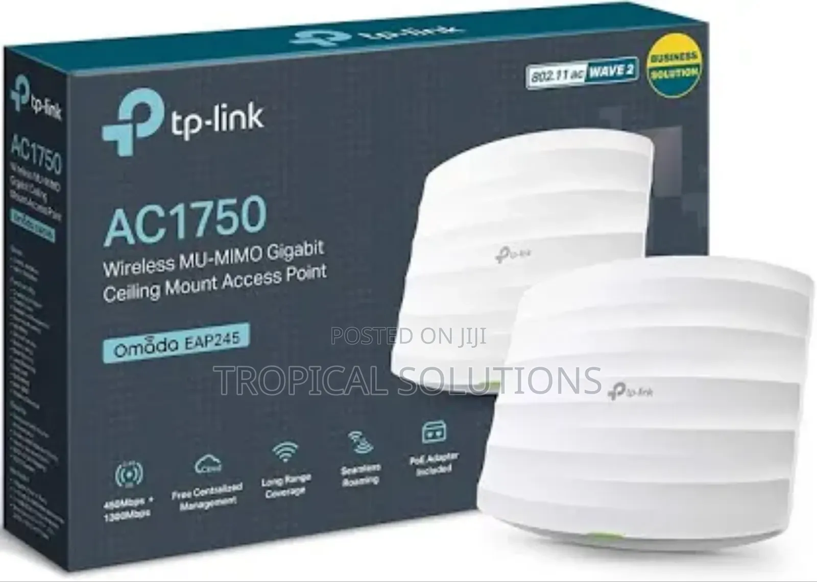 Tp-Link Ac1750 Wireless Mu-Mimo Gigabit Tl-Eap245 Ceiling Mount Access