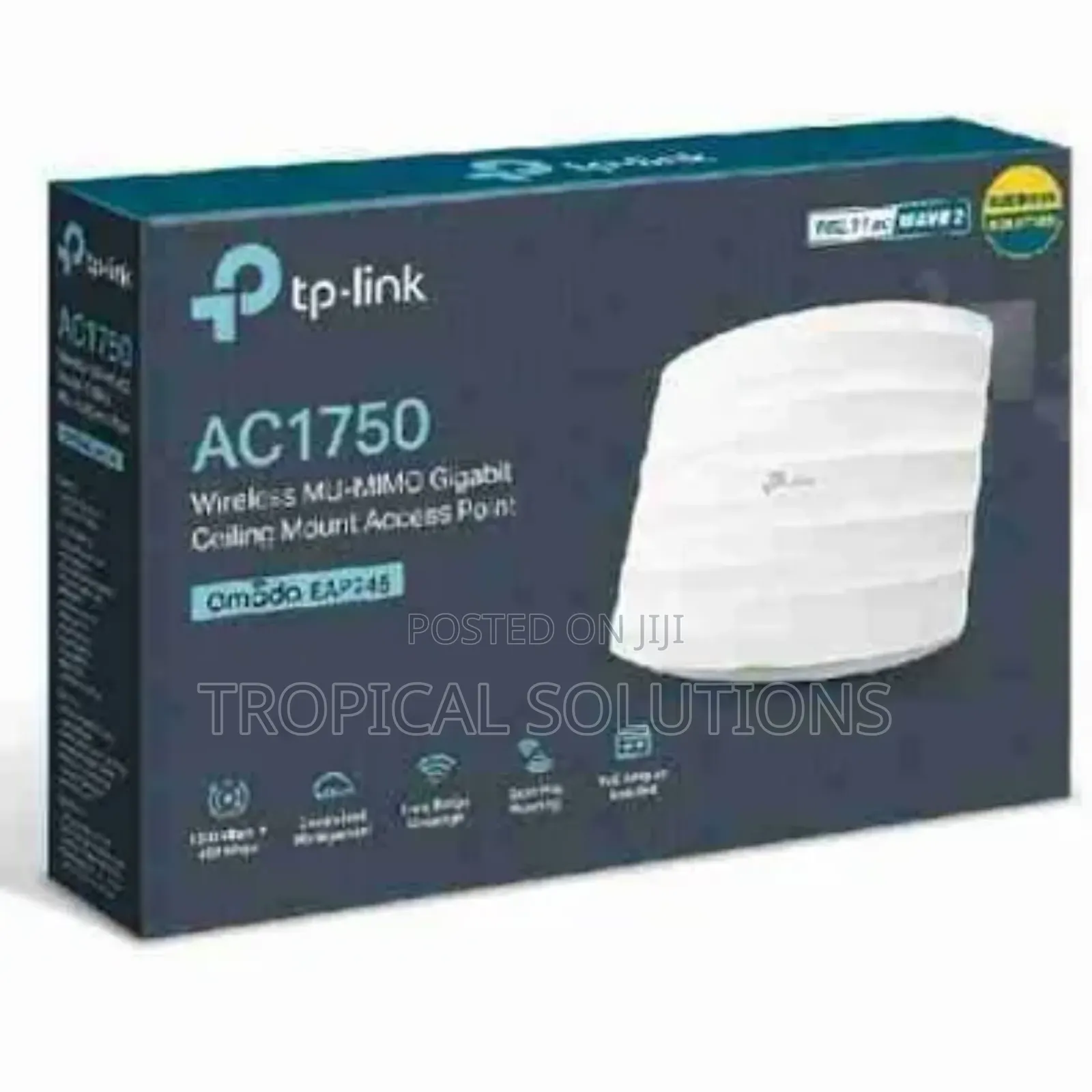Tp-Link Ac1750 Wireless Mu-Mimo Gigabit Tl-Eap245 Ceiling Mount Access
