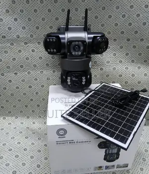 4g (Simcard) V380 Triple Lens Three Screens Camera Solar Powered 4mp .