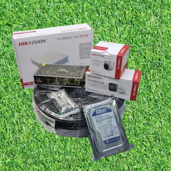 2 Hikvision Full Hd 1080p 2mp Security Cameras Complete 4ch DVR Kit