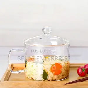 Glass Heat Resistant Cooking Pot With Handle