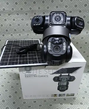V380 Triple Lens Security Solar Camera With 4g Sim Card Outdoor Camera