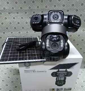 Smart Outdoor Wireless V380 Triple Lens Security Solar Camera With 4g