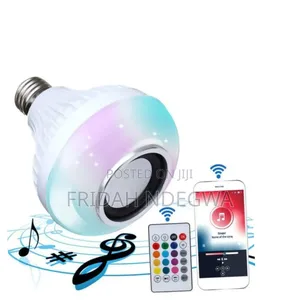 *Led Light Bulb Bluetooth Speaker Music Remote Control  Bulb