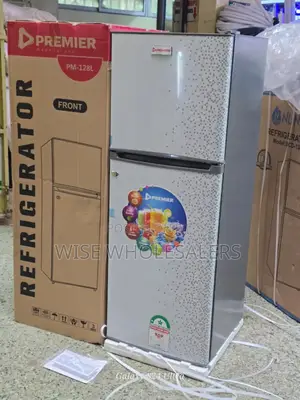 Premier 128l Double Door Refrigerator – Top Freezer, Silver Finish
