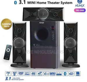 Nunix 3.1 Mini Home Theater System Nu-a60 And A Remote Control Woofer