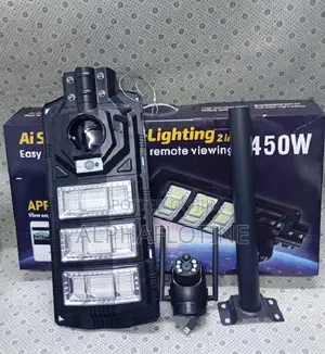 Ai Solar Camera + Lighting 2 in 1 V380pro App All-in-One Surveillance