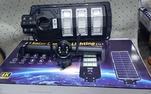 Solar-Powered Led Street Light With a Smart Ai Security Camera