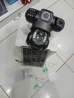 Restocked V380 Pro Wifi Tripple Lens Motion Sensor Solar Camera
