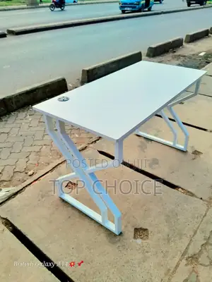 Extensive Pure White Office Table