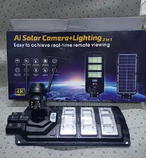 Ai Solar Camera + Lighting 2 in 1 V380pro App for Home Security