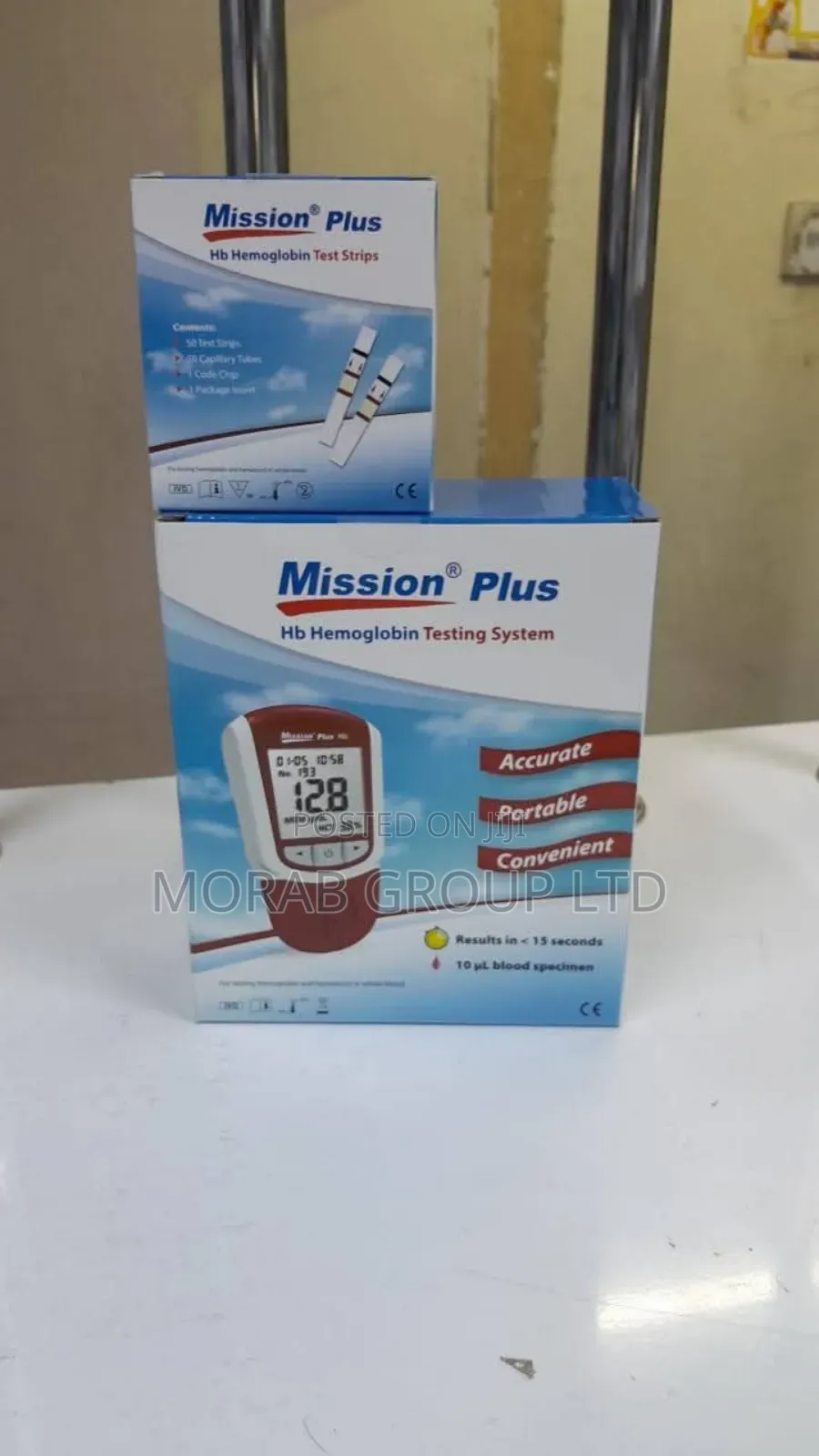 Hb - Hemoglobin Test System + Strips (Mission Plus)