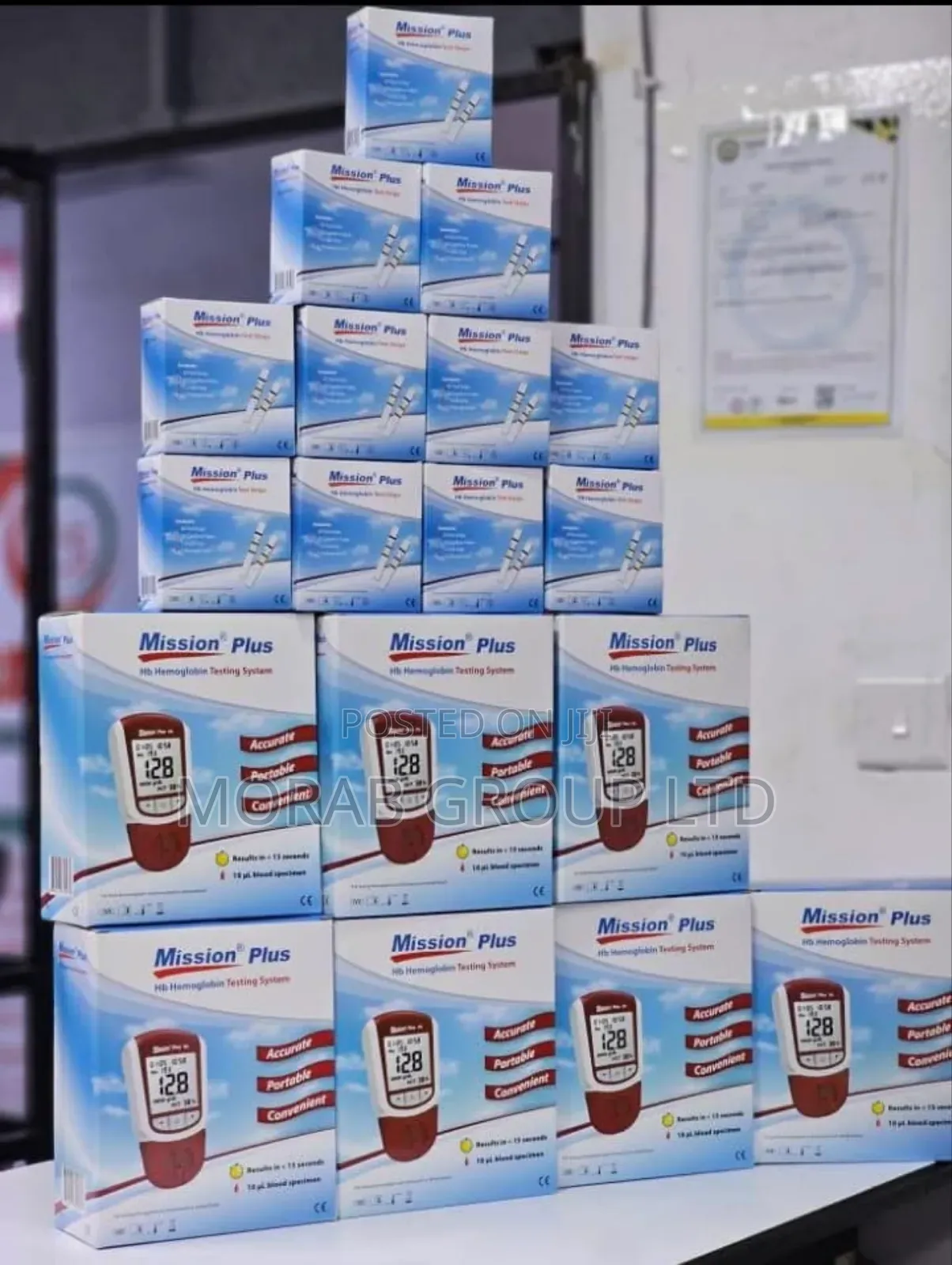 Hb - Hemoglobin Test System + Strips (Mission Plus)