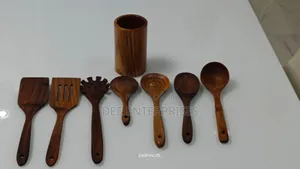 8pcs Wooden Cutlery Set