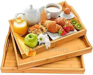 3pcs Multifunctional Bamboo Tray Set
