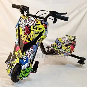 Yellow Electric Drift Scooter With Music and Lights 36v Rechargeable