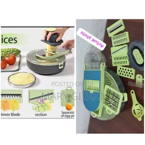 9in1 Functions Vegetable Cutter Round Bowl Dice,Shred Slice