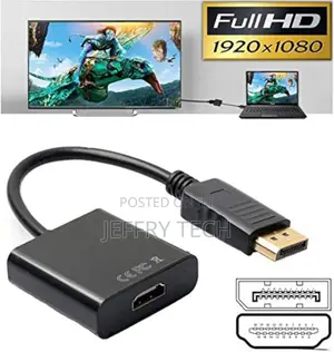 Dp Displayport Male to Hdmi Female Cable Converter for Pc Hp Dell