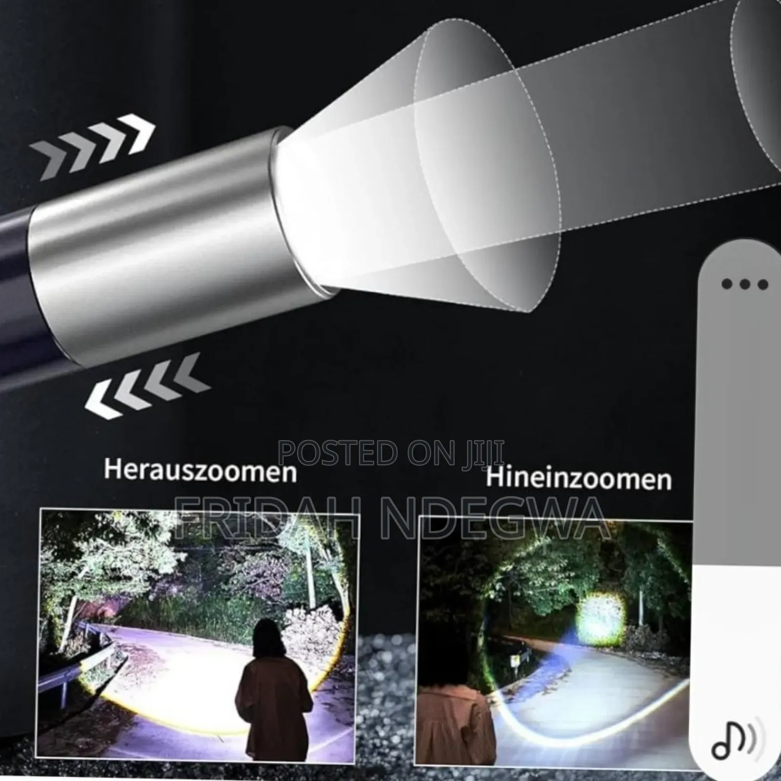 Zoom Light Led Bright Torch